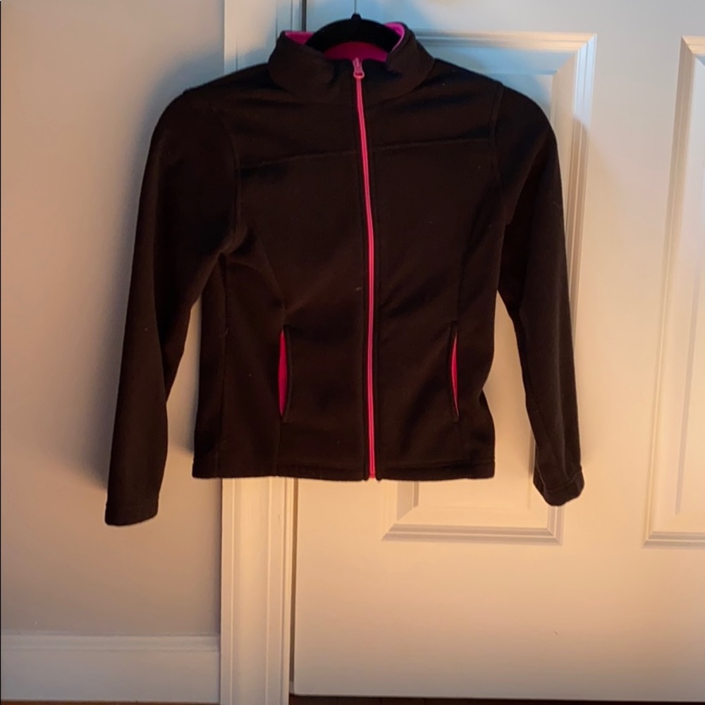 Faded Glory black and pink jacket